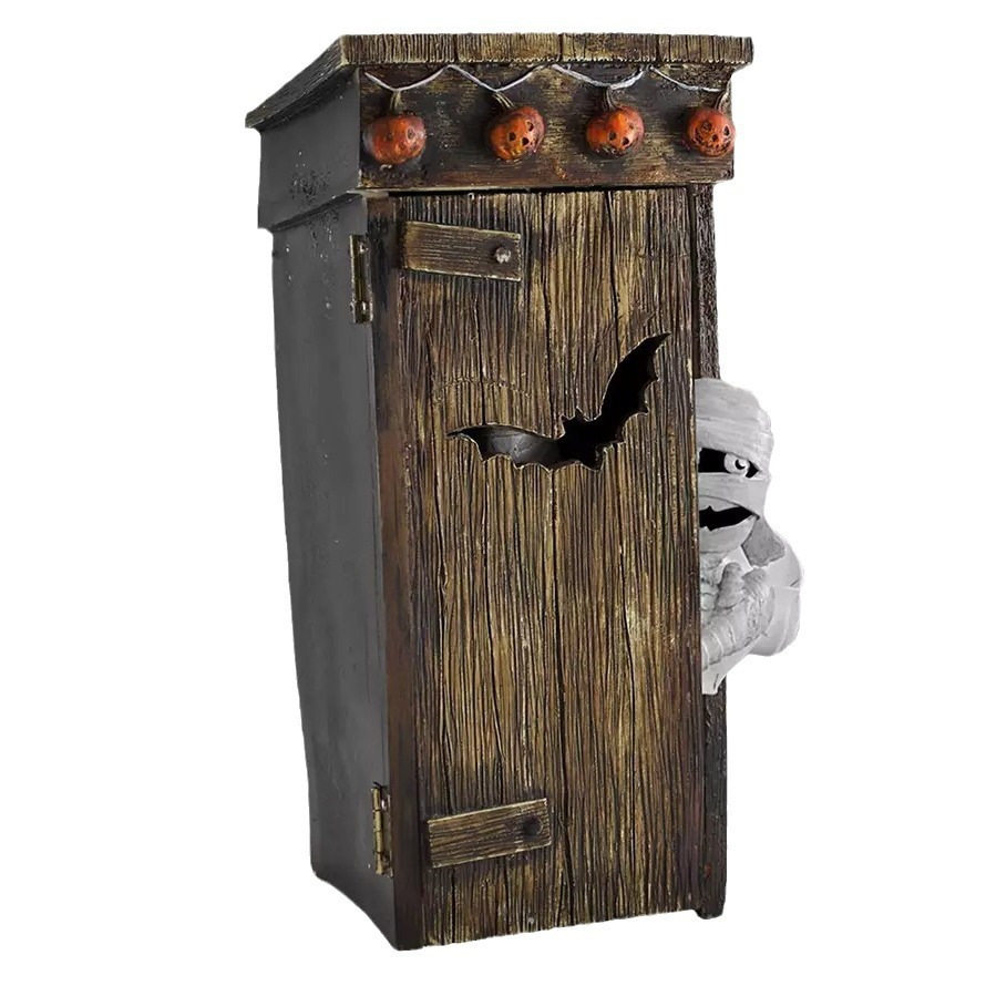 跨境新 万圣节厕所木乃伊摆卫生间Outhouse Mummy Animated Decor