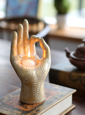 佛手烛台家居装饰摆件树脂工艺品