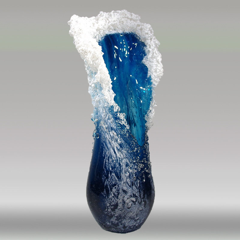 海浪花瓶树脂工艺品海浪花瓶
