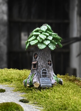 童话树屋迷你小房子微景观树脂