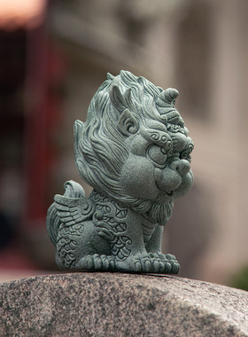 新中式瑞兽招财貔貅摆件青砂