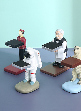 老头手表架宇航员表台支架