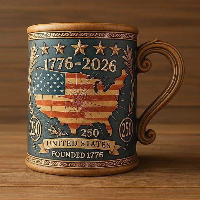 跨境热销新款U.S. 250th Anniversary Mug美国250 周年纪念马克杯