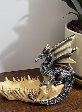 现代简约树脂龙牙船工艺品