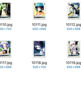 WS 黑白双翼 卡牌 DC10周年 蓝色UC卡