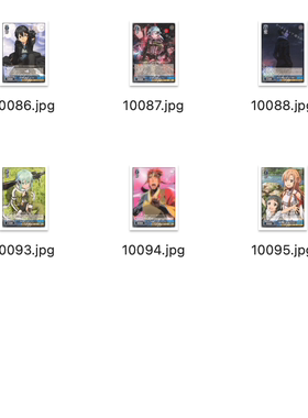 WS 黑白双翼 刀剑神域十周年动画 蓝色UC卡