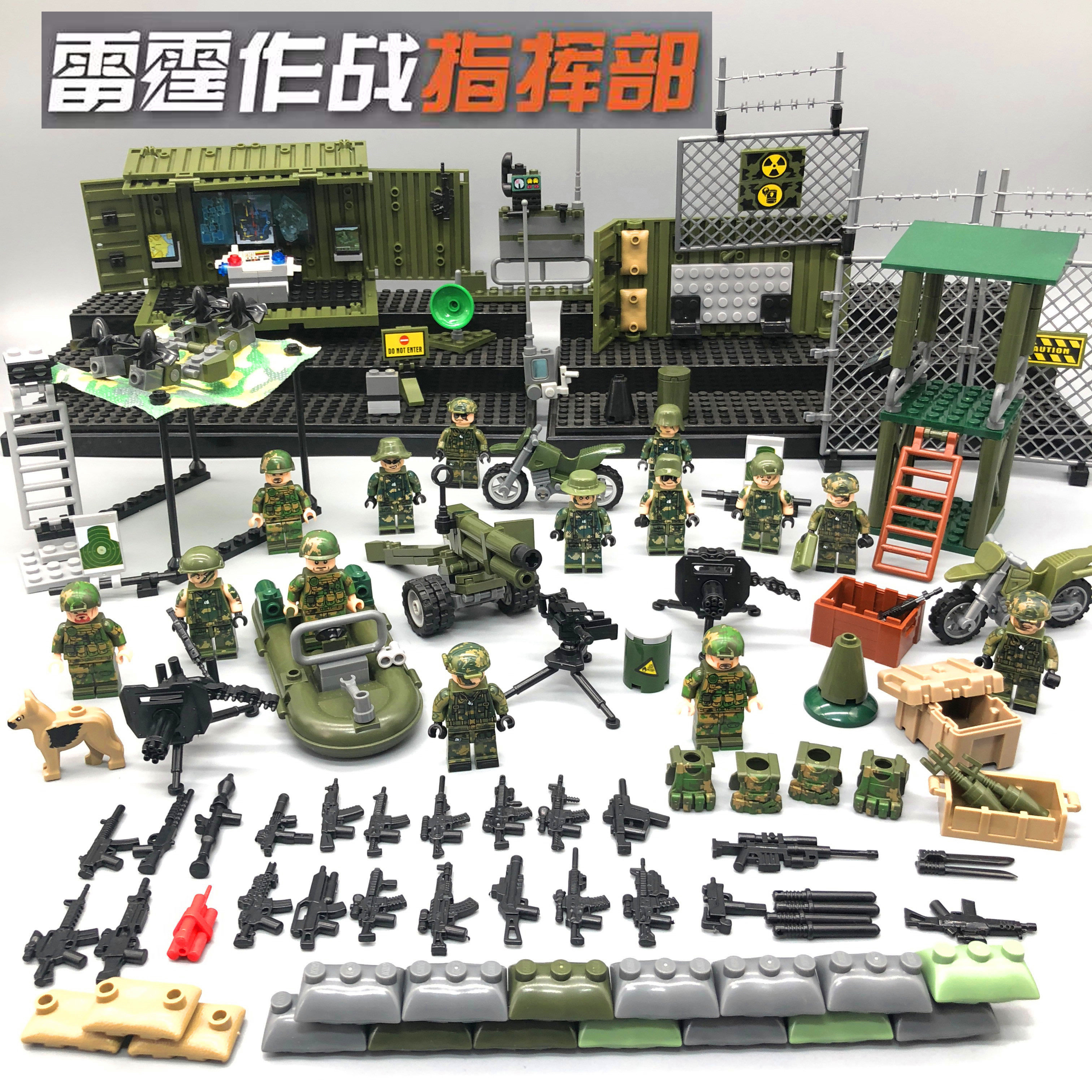 装甲车坦克悍马军事特种兵人仔