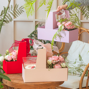 母亲节蛋糕包装盒鲜花盒花束手提盒子2025妈妈慕斯礼盒甜品打包盒