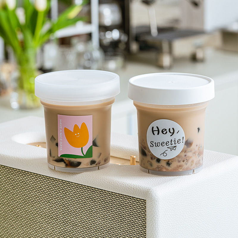 网红500ML烧仙草水果茶水果捞罐