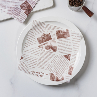 烘焙防油纸烤盘纸汉堡薯条毛巾卷欧包三明治便当盒蛋糕包装纸油纸