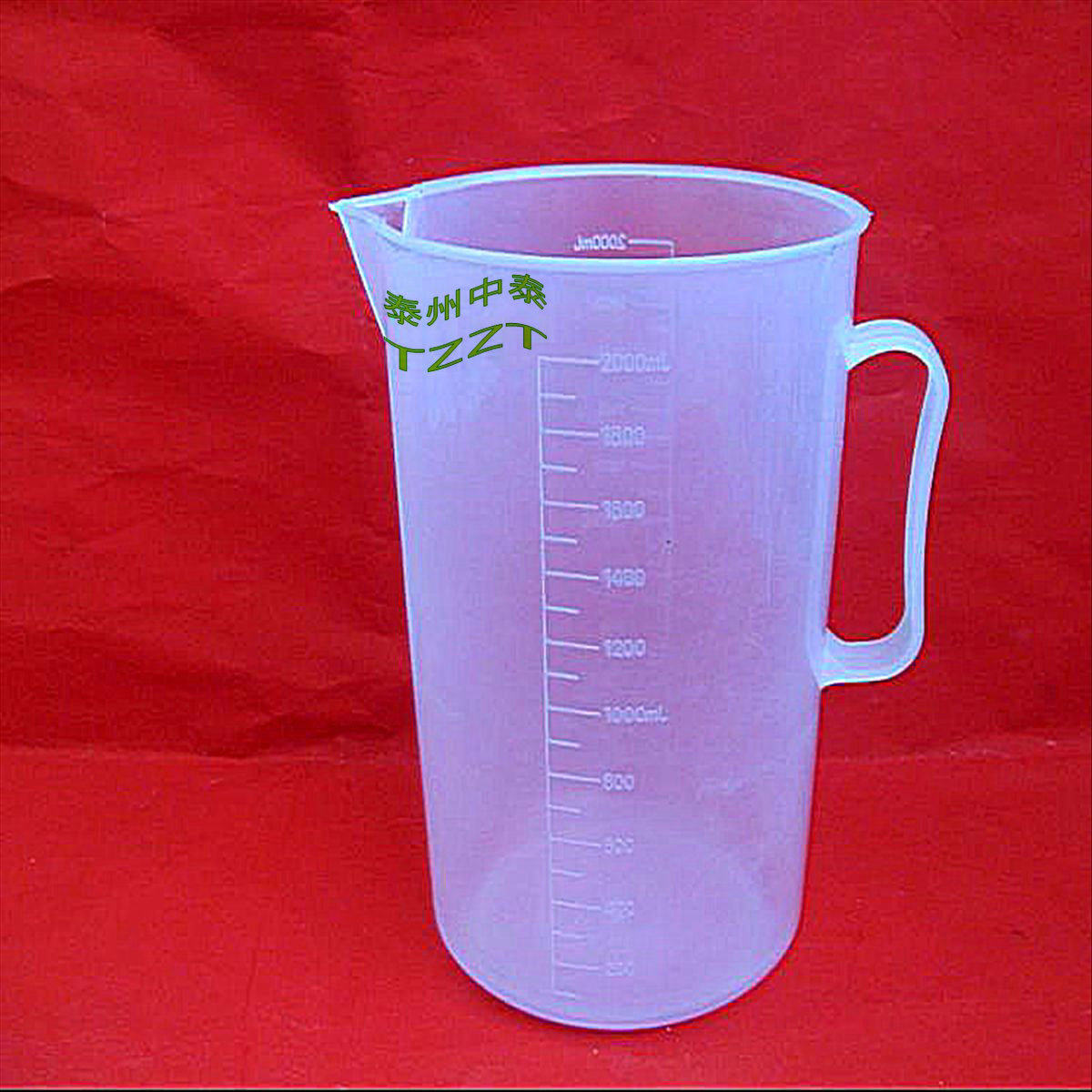 塑料把手烧杯2000ml带刻度量筒  diy手工工具 化学仪器 实验耗材