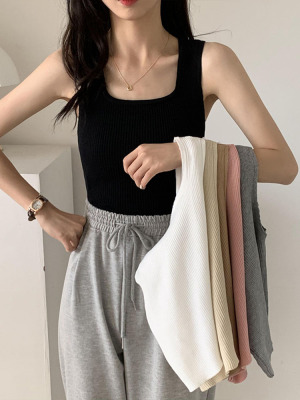 taobao agent T-shirt, autumn top with cups, sexy short jacket, tube top, sleevless