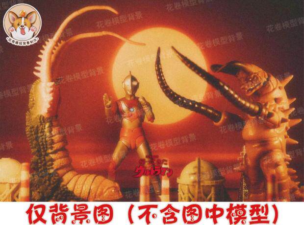 展柜背景图特摄背景手办盒贴纸