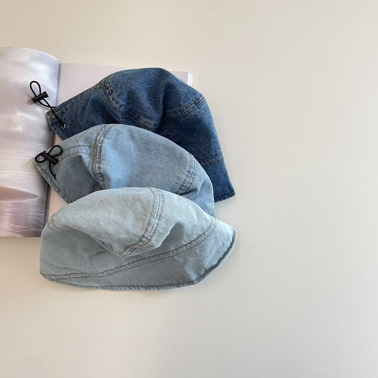 依依妈儿童水洗牛仔遮阳帽