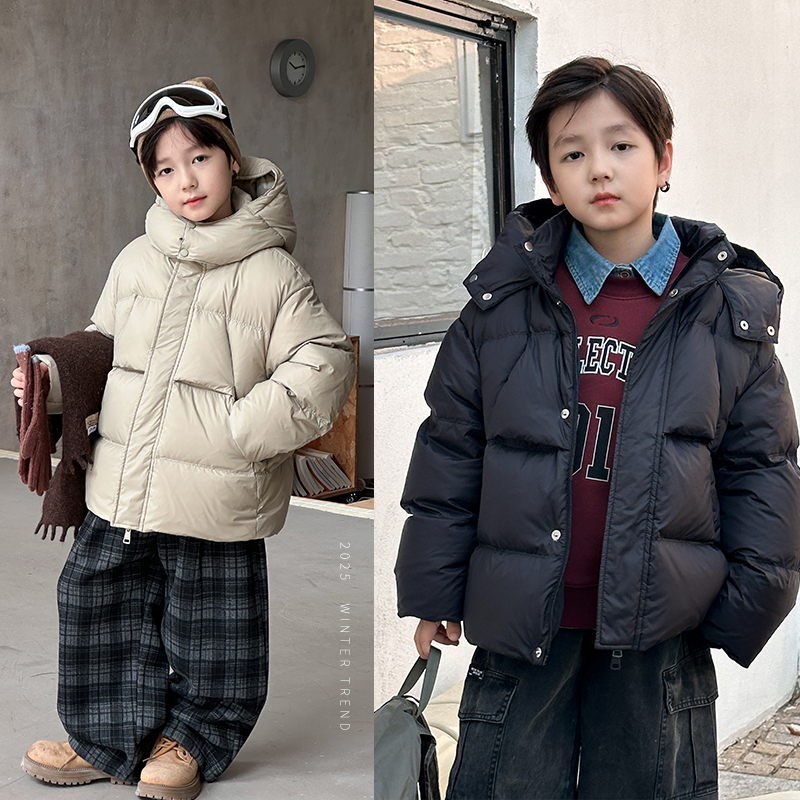 可溯源男童新国标90白鸭绒羽绒服