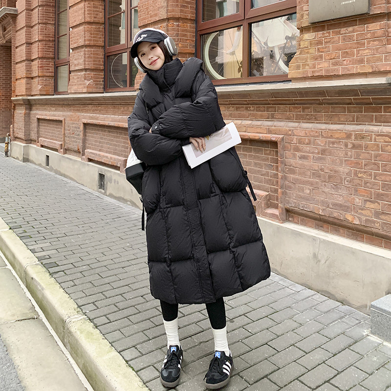 大量备货热销羽绒棉休闲加厚棉服欧版气质女长款棉衣外套P195K278,女装羽绒服,2C311