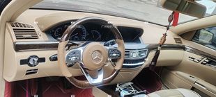 涡轮出风口W222 奔驰S级W221老款 方向盘 款 S320S300S400 改新款