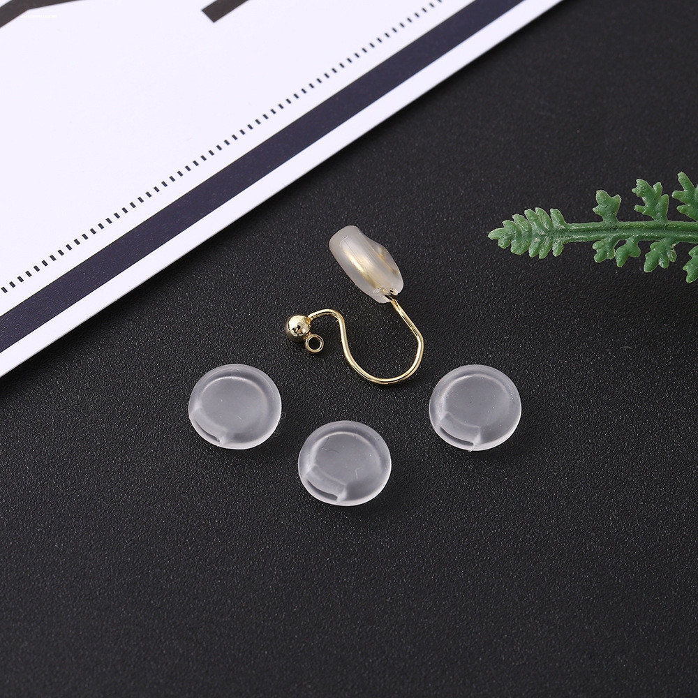 透明防滑耳饰配件蚊香盘耳套耳夹防痛软垫无耳洞硅胶耳夹橡胶耳堵