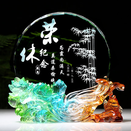 同学聚会毕业纪念退休纪念品 教师节礼物摆件送老师退伍礼品摆件