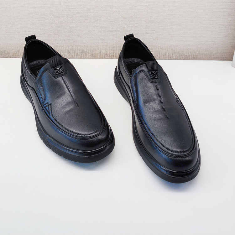 龙帝欧正品男鞋2024春季新款商务休闲男士皮鞋舒适通勤职业81553