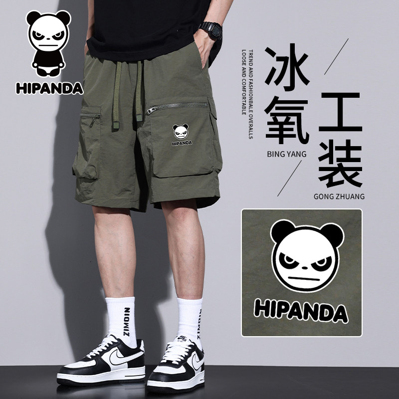 HiPanda你好熊猫工装短裤男士夏季薄款宽松直筒中裤休闲运动裤GH,男装,短裤,淘宝优惠券,粉丝福利购,淘宝优惠卷