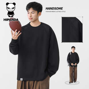 HiPanda你好熊猫秋冬季卫衣男士2025新款宽松圆领潮牌长袖上衣GH