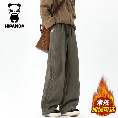 Hipanda秋冬季美式休闲裤男士