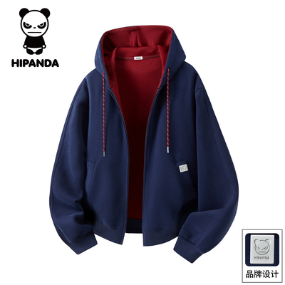 HiPanda秋冬季开衫长袖卫衣男士