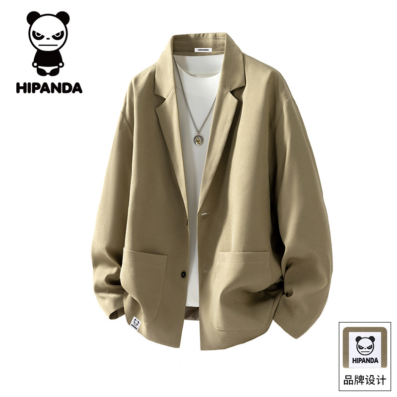 HiPanda你好熊猫秋季休闲西装外套男士新款宽松百搭西服上衣服GH,男装,休闲西服,淘宝优惠券,粉丝福利购,淘宝优惠卷