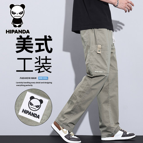 HiPanda夏季纯棉休闲裤男士工装
