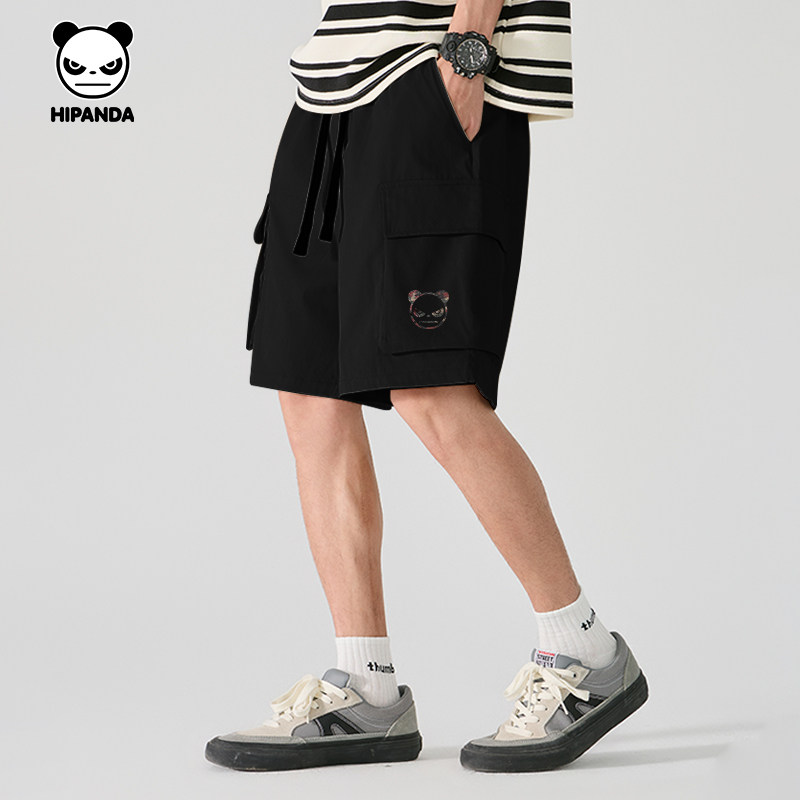 Hipanda你好熊猫户外工装潮休闲宽松口袋五分短裤男2026夏季新款,男装,短裤,淘宝优惠券,粉丝福利购,淘宝优惠卷