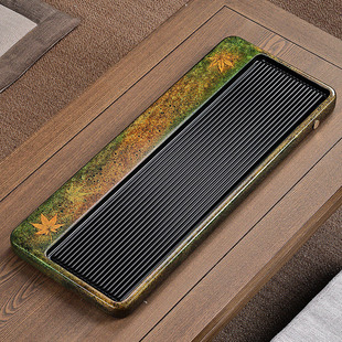 高端电胶木茶盘大漆排水茶台 家用简约茶托茶海功夫茶具现代轻奢