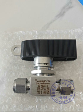 40G系列一件式仪表球阀 SS-43GS6-LL 世伟洛克不锈钢 3/8in卡套管