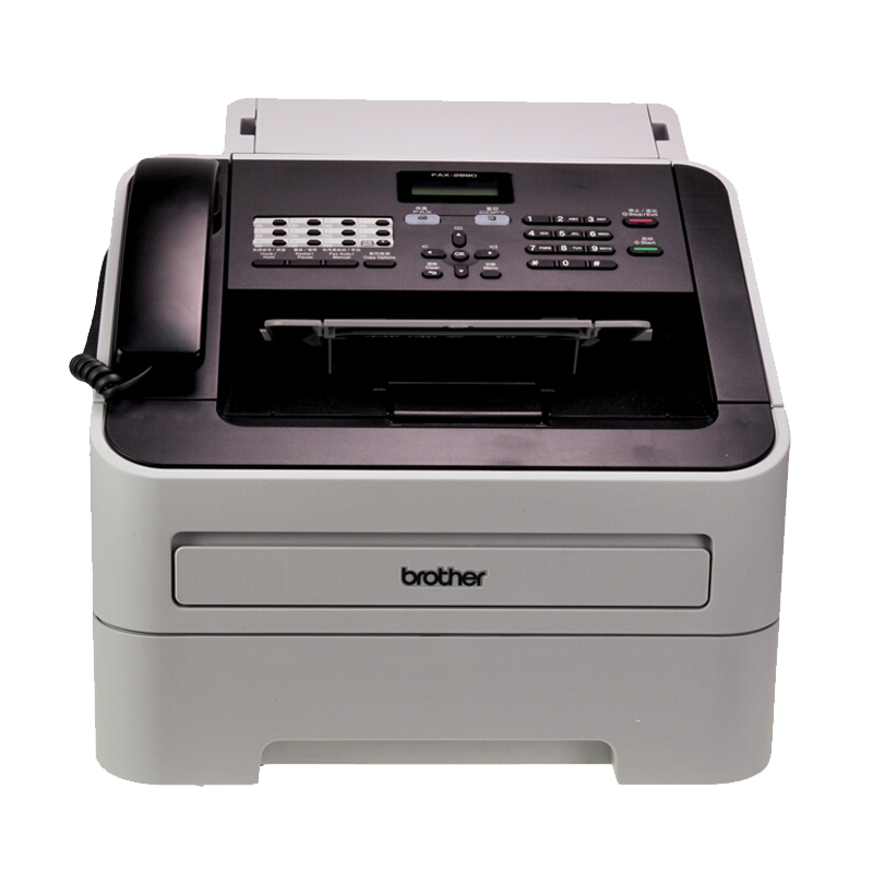 官方授权 兄弟FAX-2890传真机A4黑白激光打印复印一体机办公中文显示电话传真机办公商用