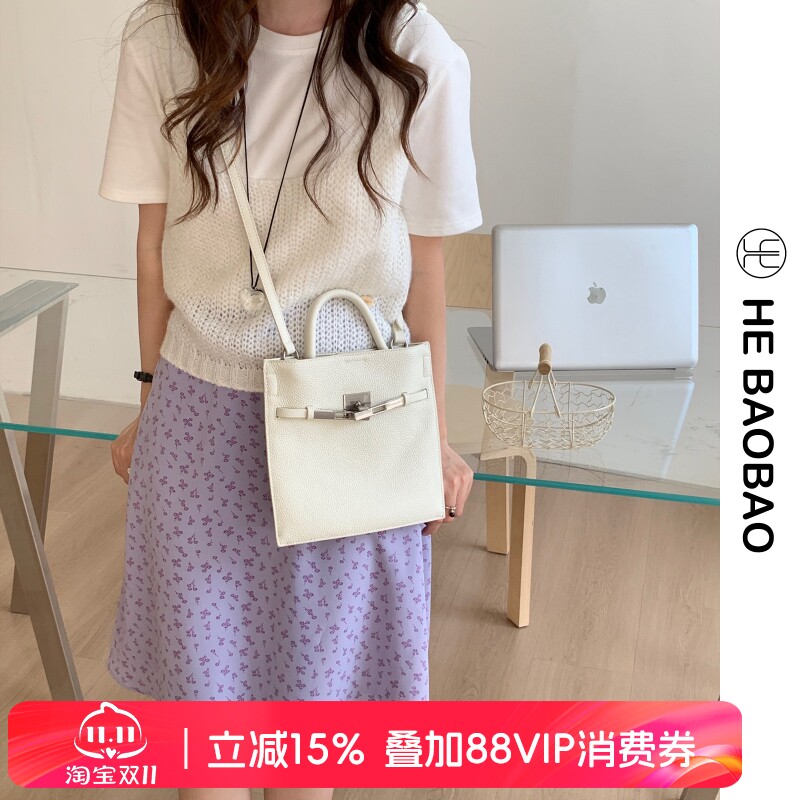 HEBAOBAO新品凯莉手提信封包2026新款春夏上新女包百搭斜挎单肩包