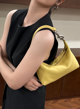 HEBAOBAO新品真皮小包新款牛皮单肩斜挎饭盒云朵手拎饺子包