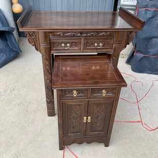 榆木套柜供桌财神爷供奉桌佛桌佛台菩萨贡桌观音贡品桌供佛桌香案