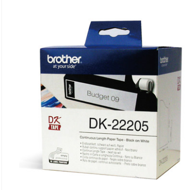 兄弟热敏色带白底黑字标签纸