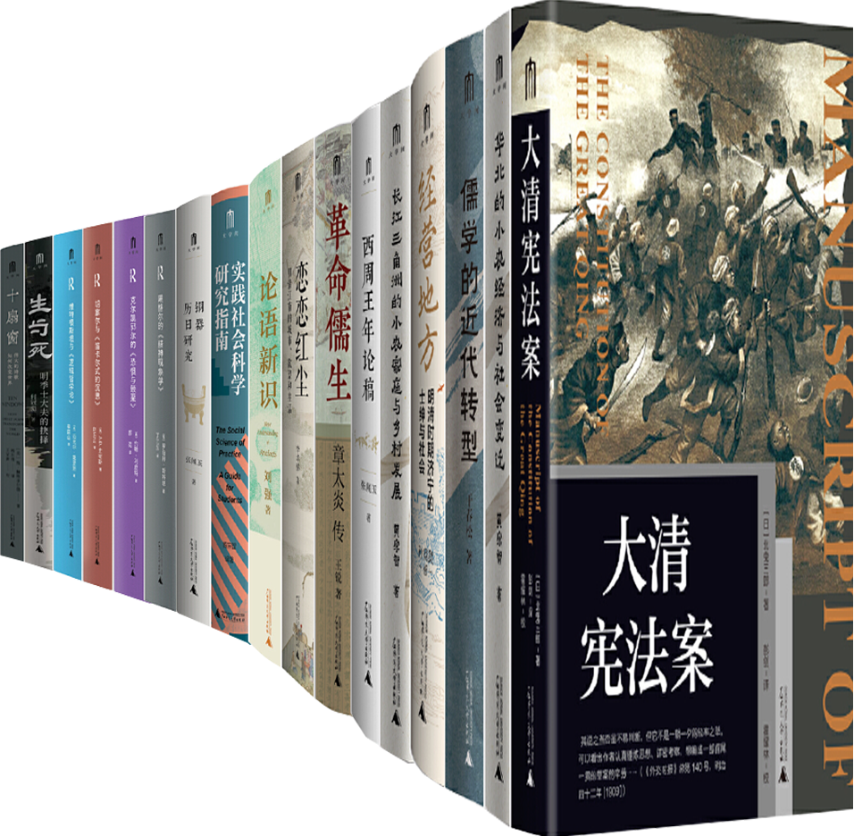 【正版包邮】大学问系列23册：大清宪法案+儒学的近代转型+经营地方+革命儒生+铜器历日研究+黑格尔的《精神现象学》+国文课等