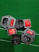 唐邦松乐旺雀兴乐全自动麻将机配件电源插座带保险丝开关三合一