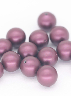 正品奥地利施华洛水晶5810-012019浆果色水晶全孔圆珍珠DIY服饰品