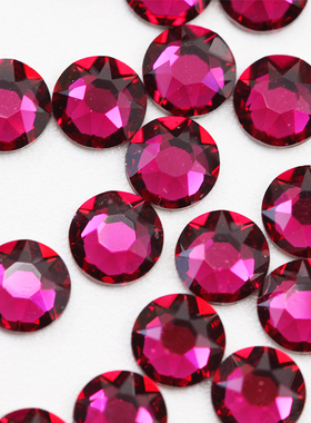 施华洛水晶华子2028/2038/2078HF红宝石色501烫钻美甲服饰品DIY