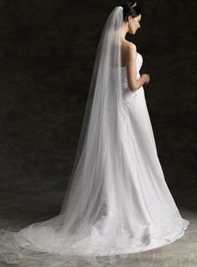 新娘婚纱长头纱长款拖尾 Wedding Veil Bridal Veils Bride Long