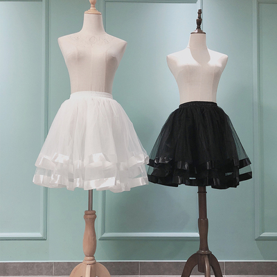 撑裙lolita彩虹女生裙撑洛丽塔日常卡门可调节钟型Petticoat