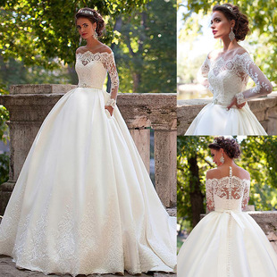 Custom Bridal Made Gown Dresses Wedding 婚纱礼服性感蕾丝婚纱