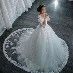 Dresses 新娘大拖尾婚纱礼服定做 Bridal Gown 2020 Wedding