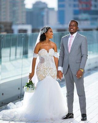 主纱婚纱2021新款气质新娘法式 Custom Made Wedding Gown Bridal
