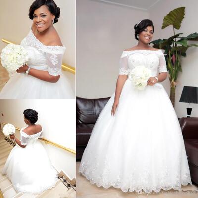 新娘长袖蕾丝婚纱礼服