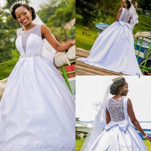 Bridal 婚纱2020新款 Gown Wedding Dresses 气质缎面复古简约显瘦