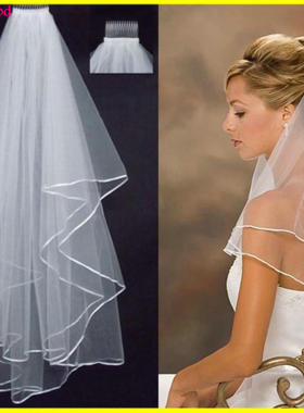 韩式新款新娘结婚头纱婚纱头纱 Wedding Veil Bride Bridal Veils